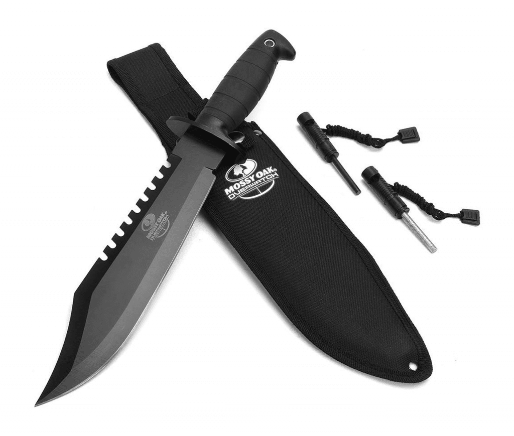 Mossy Oak Survival Knife 15 Inch Fixed Blade Hunting Bowie Knife 1 