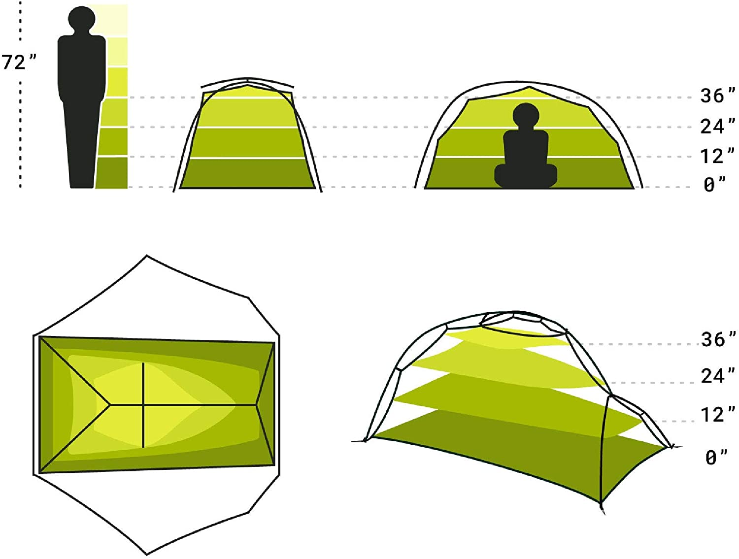 Nemo Dragonfly Ultralight 1 Person Backpacking Tent